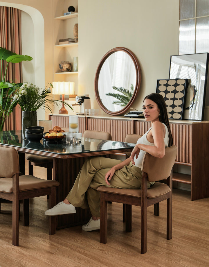 Hotel Paradiso Round Oversized Mirror