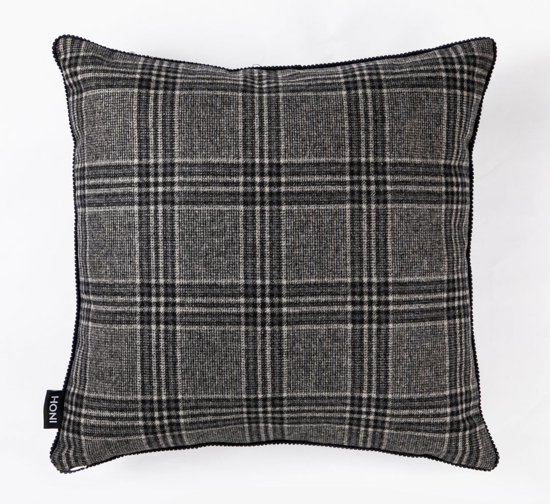 Marley-01 Cushion Wool/Polyester Dark Grey