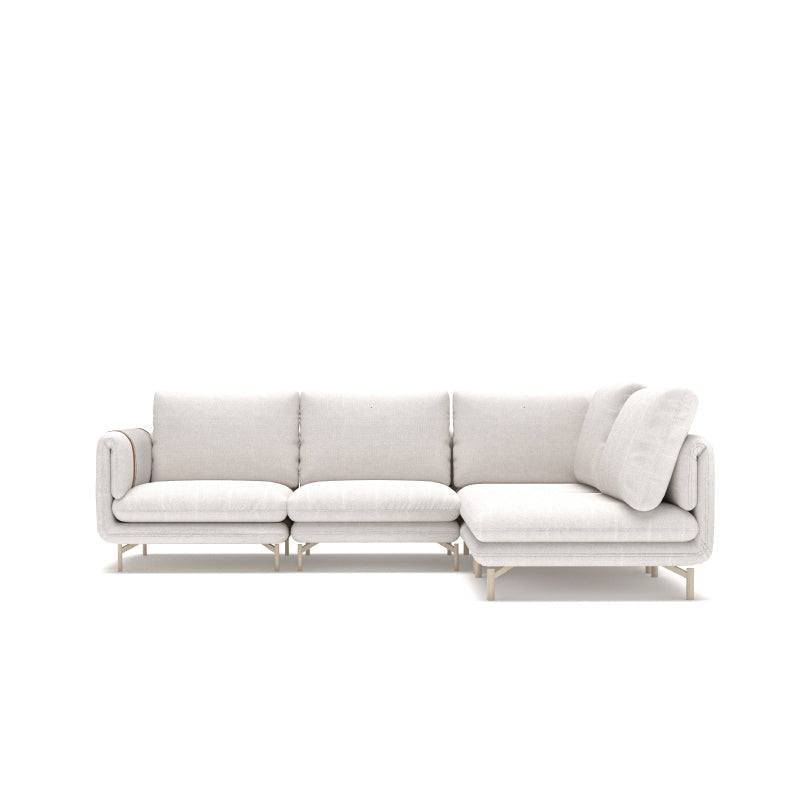 Creme II Sofa 2.5L + C3 Chaise Right (Set) | POLO 7606 GREY