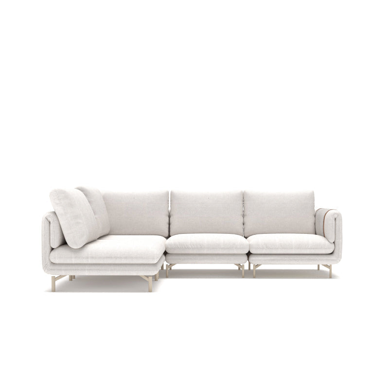 Creme II Sofa 2.5L + C3 Chaise Left (Set) | PADOVA 9903 DESERT