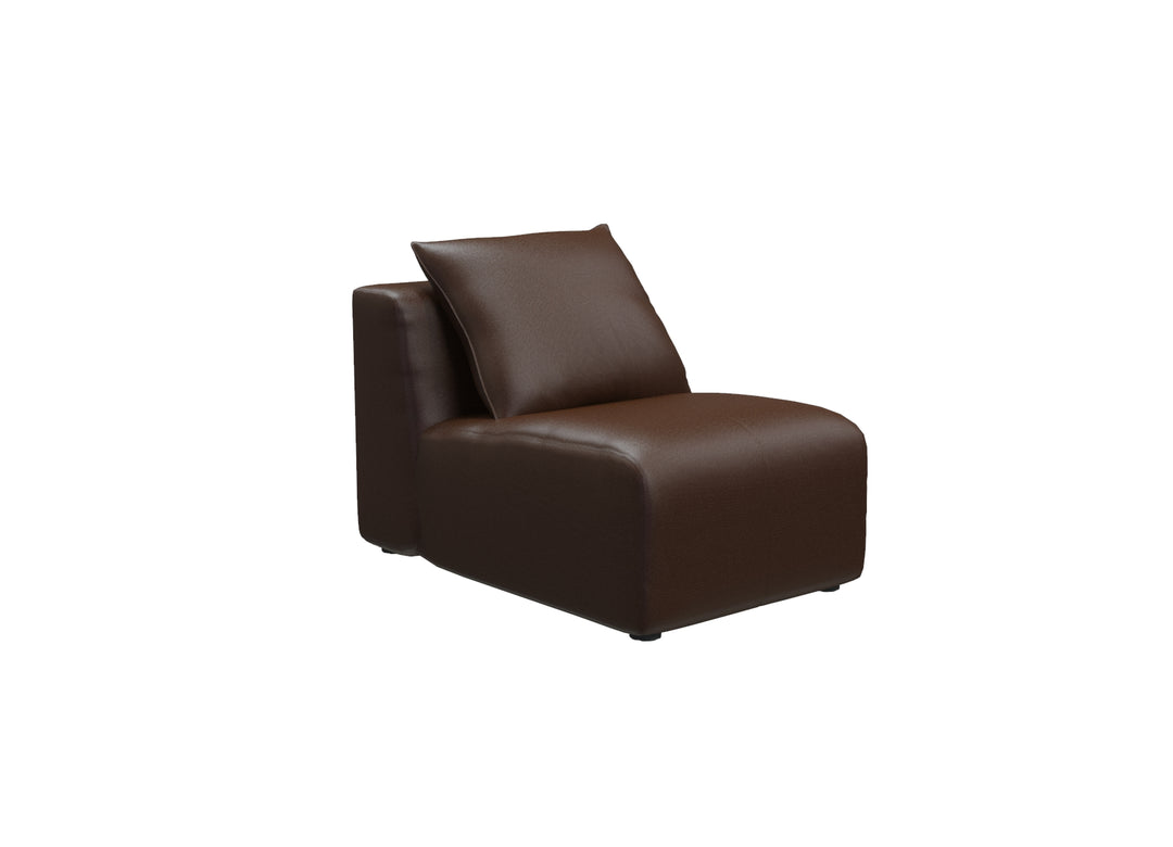 Gardiner Sofa 1-Seater Armless | MADRAS 1904 CHOCOLATE