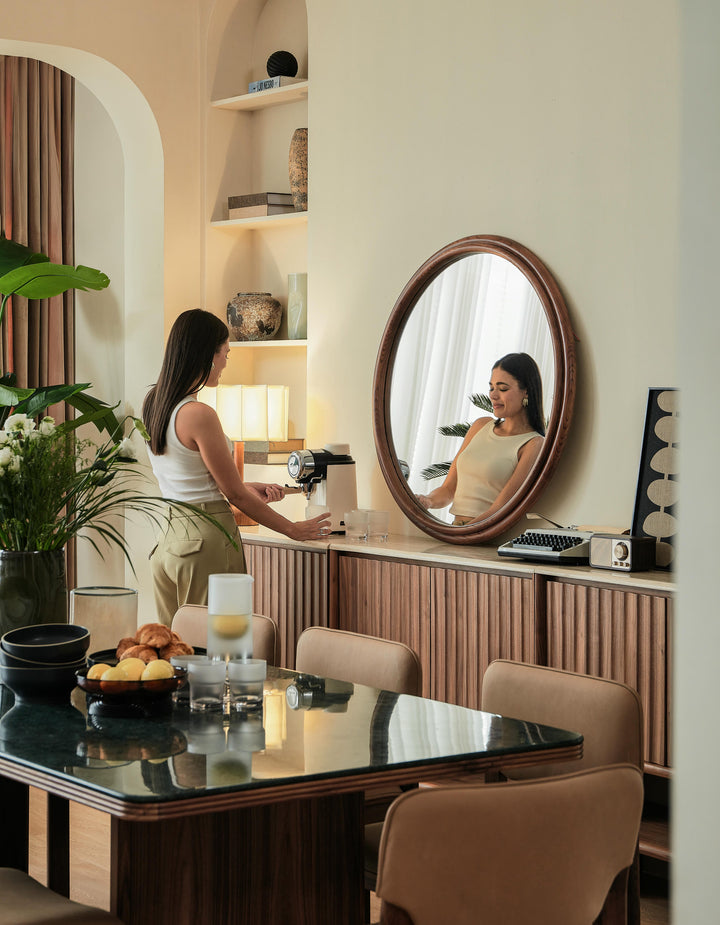 Hotel Paradiso Round Oversized Mirror