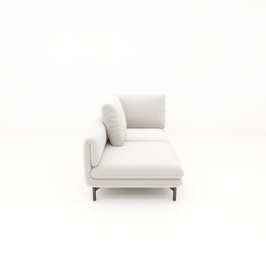 Creme II Sofa Chaise With Left Arm | PADOVA 9907 VANILLA
