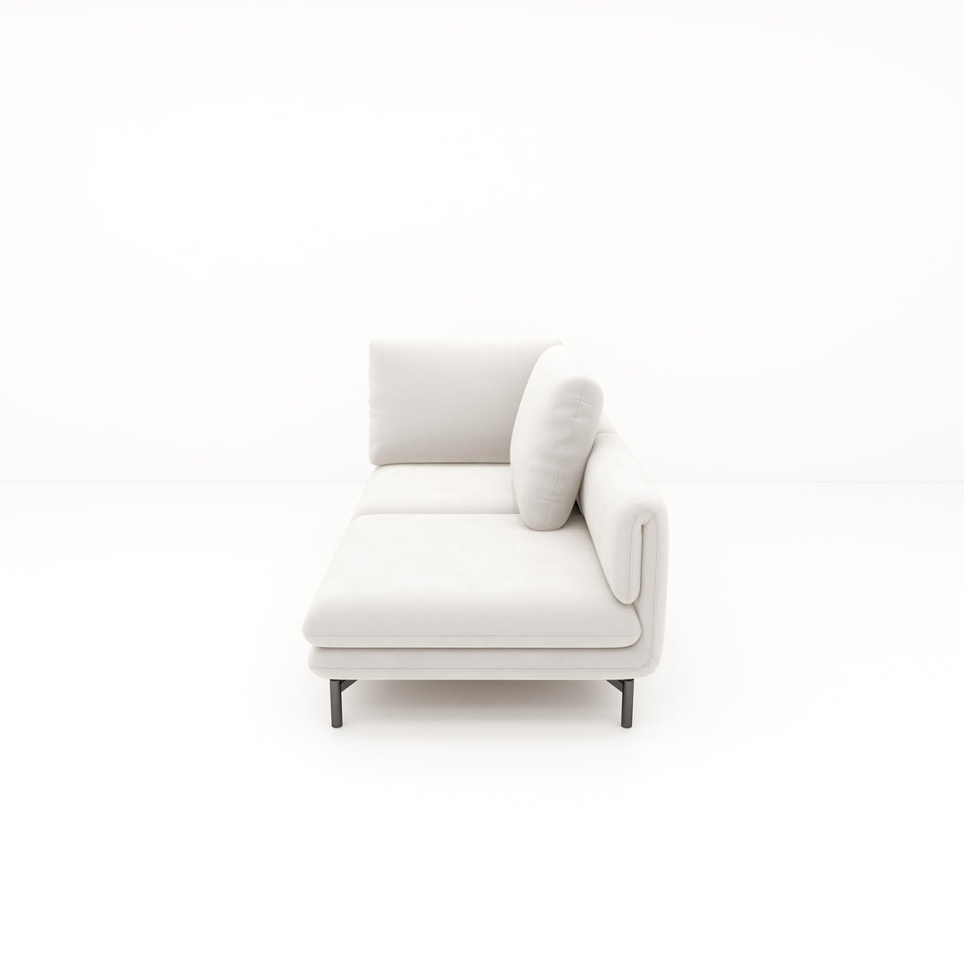 Creme II Sofa Chaise With Right Arm | PADOVA 9907 VANILLA
