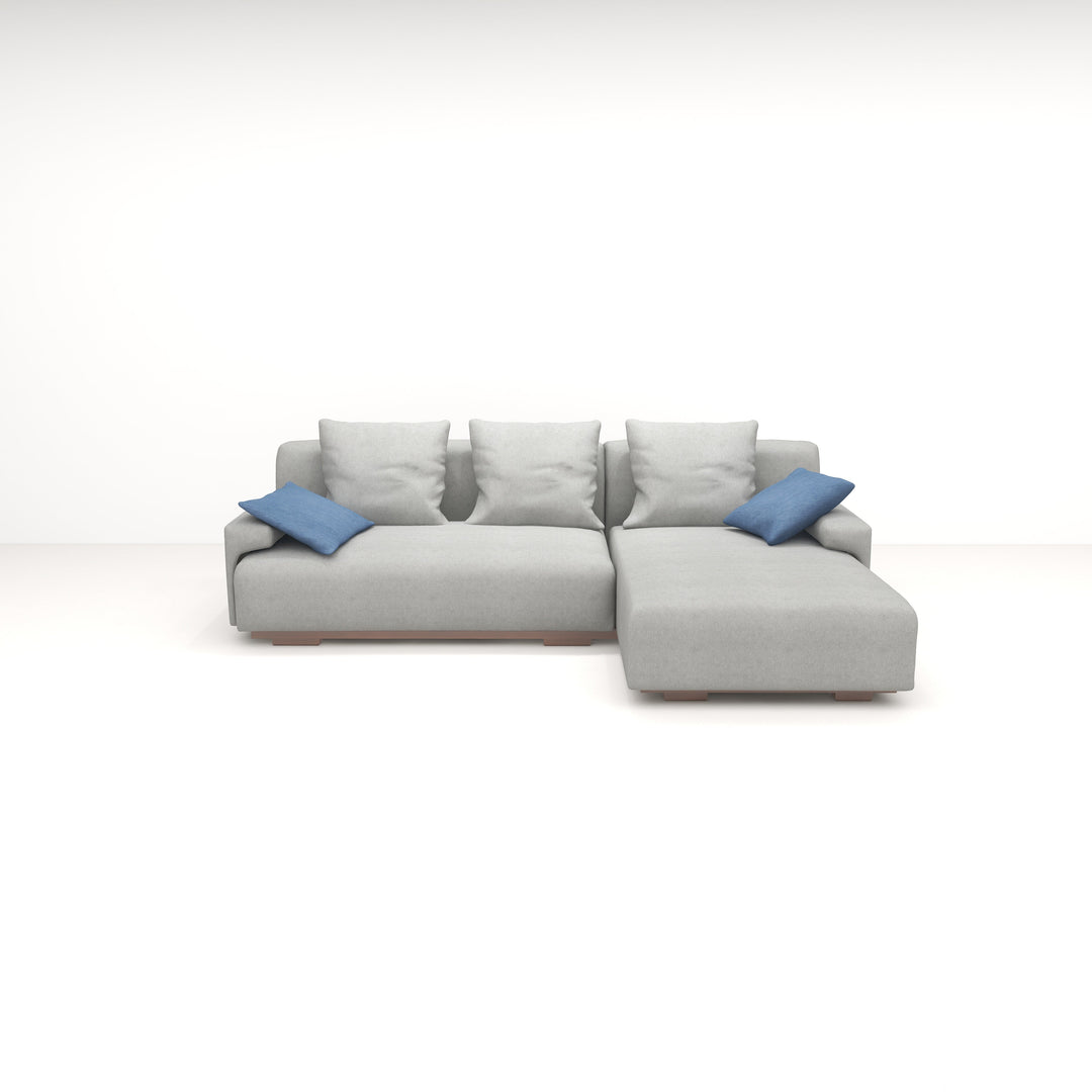 Simonera Sofa 2L-Shape Chaise On Right (Set) | PADOVA 9907 VANILLA