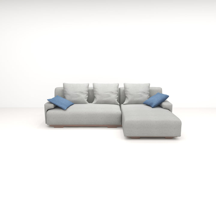 Simonera Sofa 2L-Shape Chaise On Right (Set) | PADOVA 9907 VANILLA