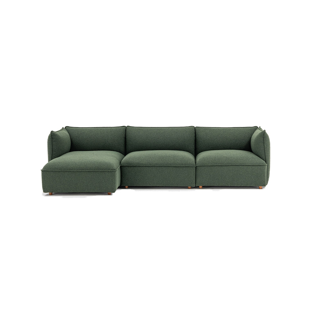 Copenhang Sofa 1.5R + 1.5Sa + Chaise On Left (Set) | NARA 5505 BLACK