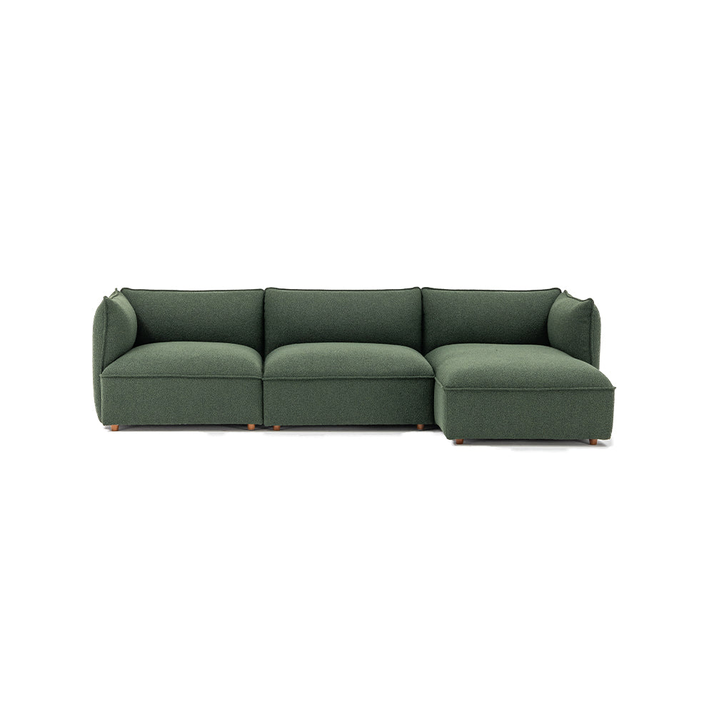 Copenhang Sofa 1.5L + 1.5Sa + Chaise On Right (Set) | NARA 5502 TOBACCO