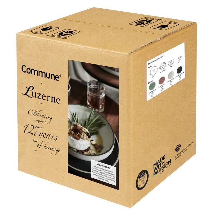 Luzerne 16Pc Mod Dinnerware Gift Set - Smoky Plum