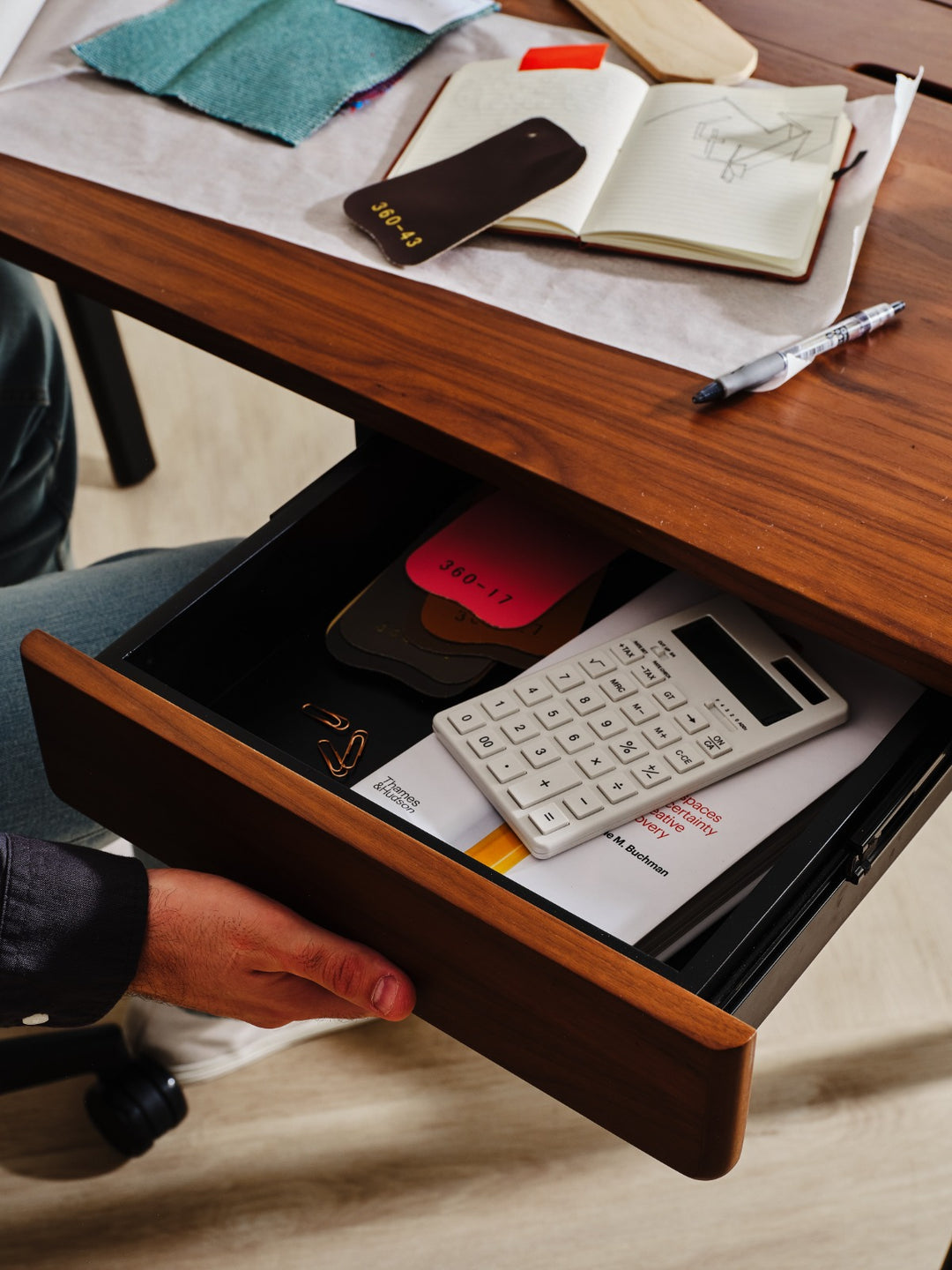 Truss Writing Desk - Walnut