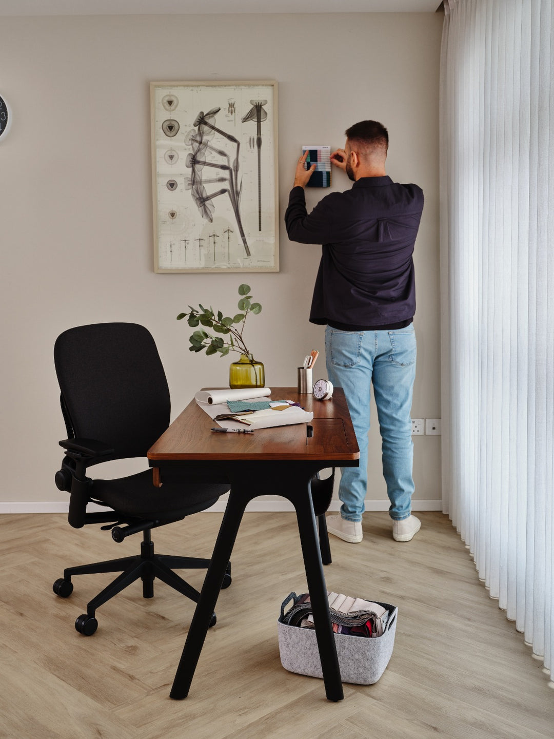 Truss Writing Desk - Walnut