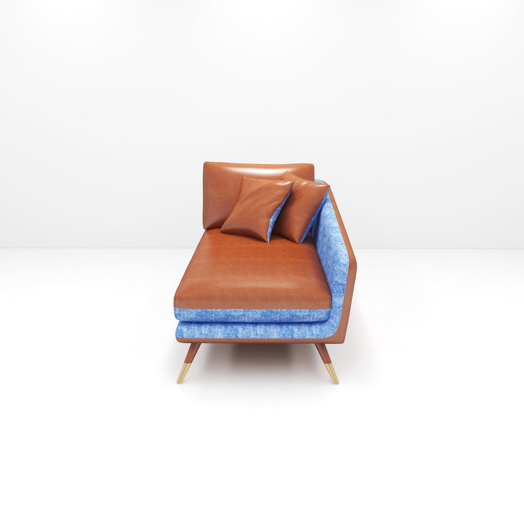 Volta Sofa Single Chaise Right Arm | NARA 5503 WHISKY
