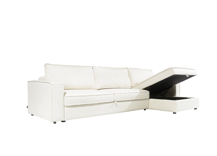Camille 3L+Chaise Right With Storage Cube (Set) | MARSEILLE 703
