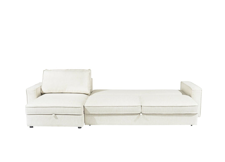 Camille 3L+Chaise Left With Storage Cube (Set) | MADRAS 1925 KHAKI