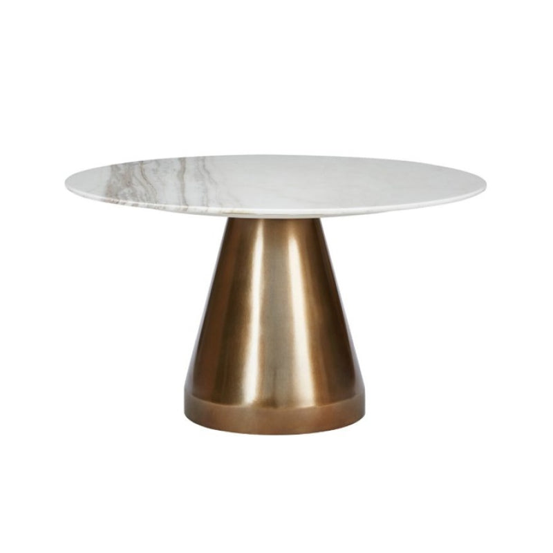 Cone Marble-Top Dining Table - Double Round