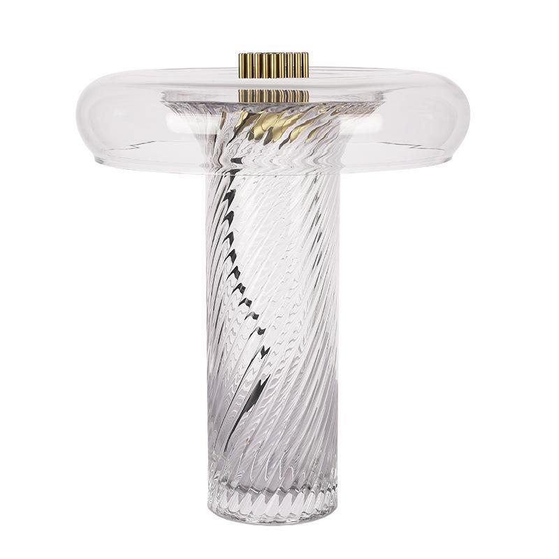 Table Lamp Clear Glass Dia35*H41Cm