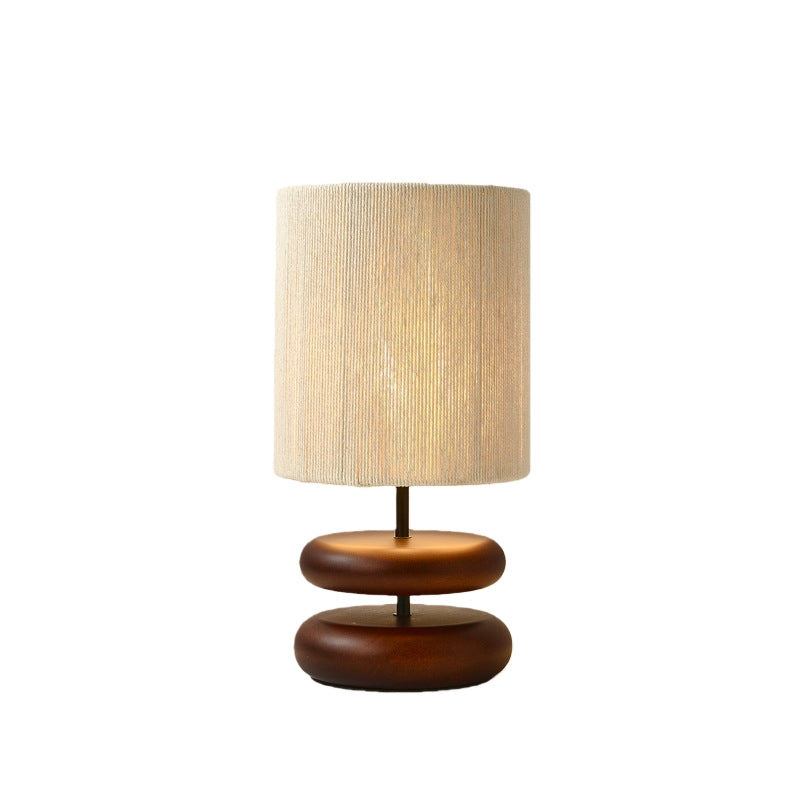 Table Lamp Walnut Dia21.6*H40Cm