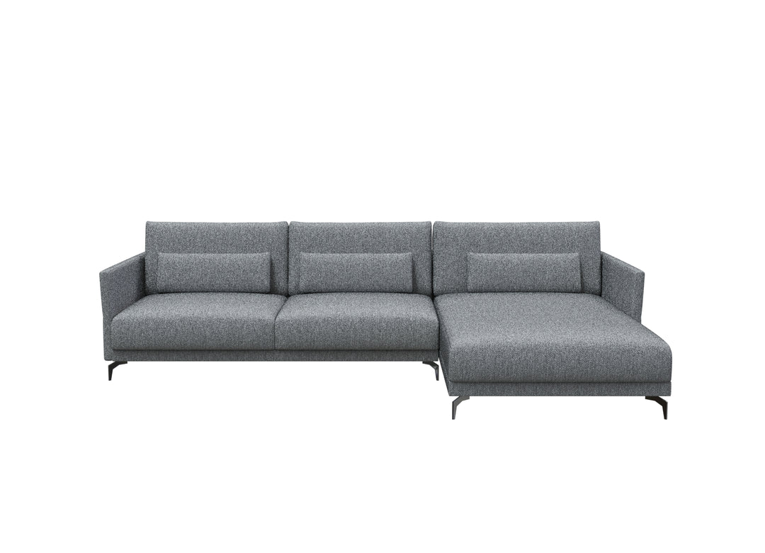 Linate Sofa 2L-Shape Chaise On Right (Set) | NARA 5502 TOBACCO
