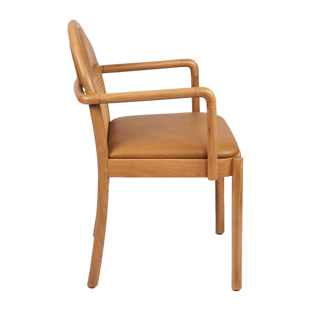 Siena Arm Chair - Matte Oak