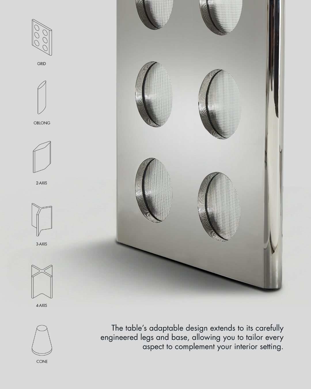 Stealth Grid Marble-Top Dining Table - Boat