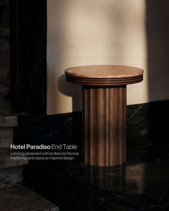 Hotel Paradiso Round End Table