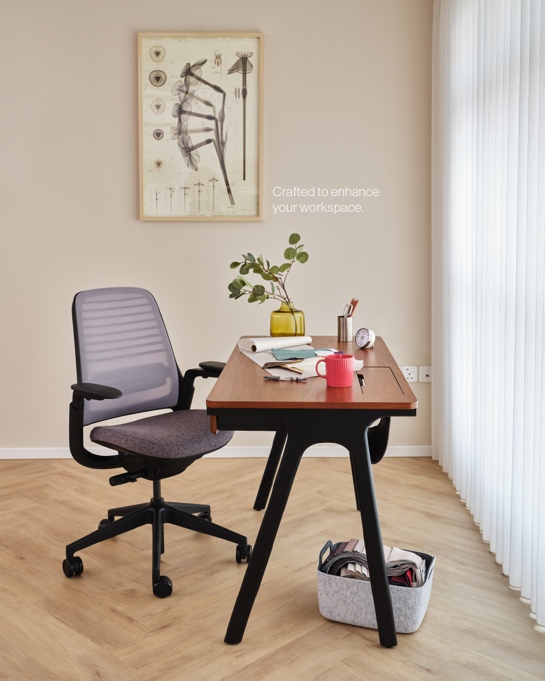 Truss Writing Desk - Walnut