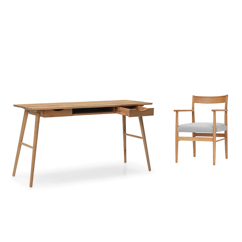 Chloe Writing Desk + Flint Arm Chair (WFH Set) – Commune Singapore