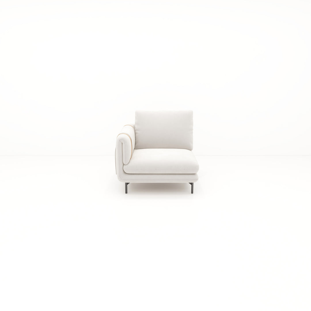 Creme II Sofa 1-Seater With Left Arm