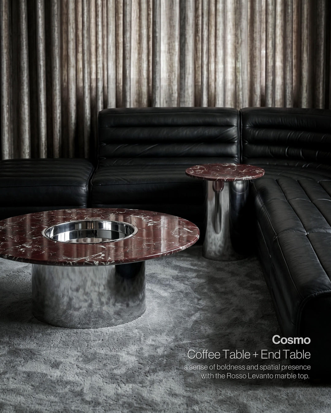 Cosmo Coffee Table W/Tray Round