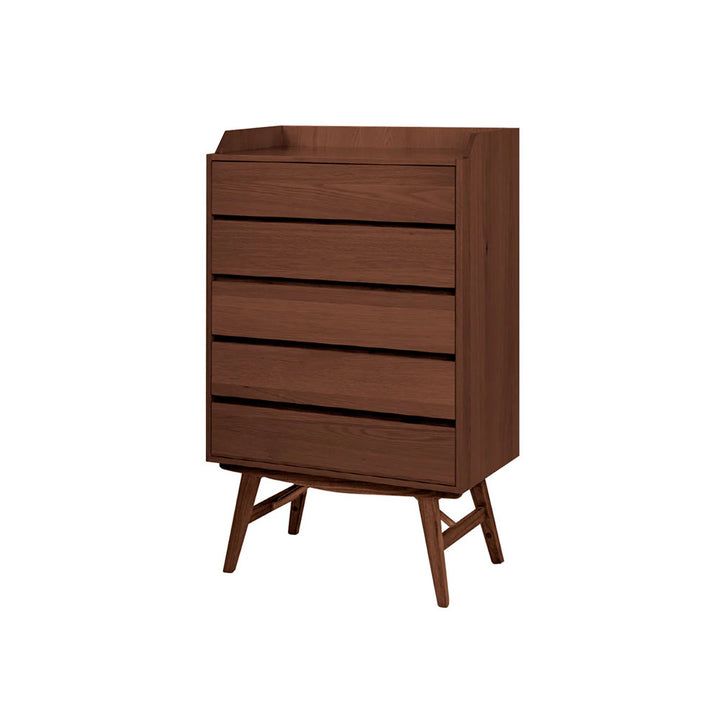 Dualtone 5 Drawer Chest - Walnut NM11