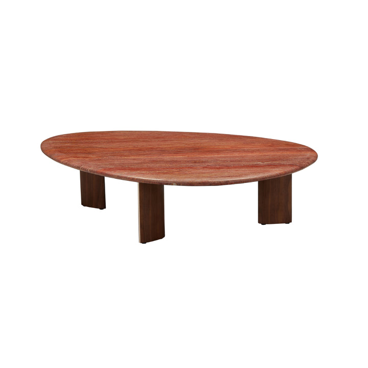 Dune Marble-Top Pebble Coffee Table (L)