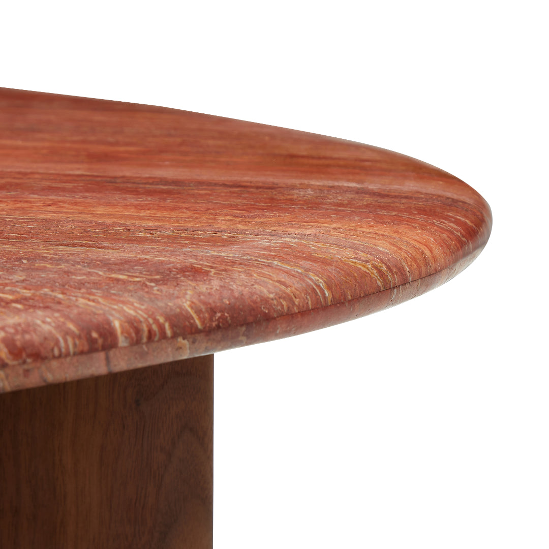 Dune Marble-Top Pebble Coffee Table (L)