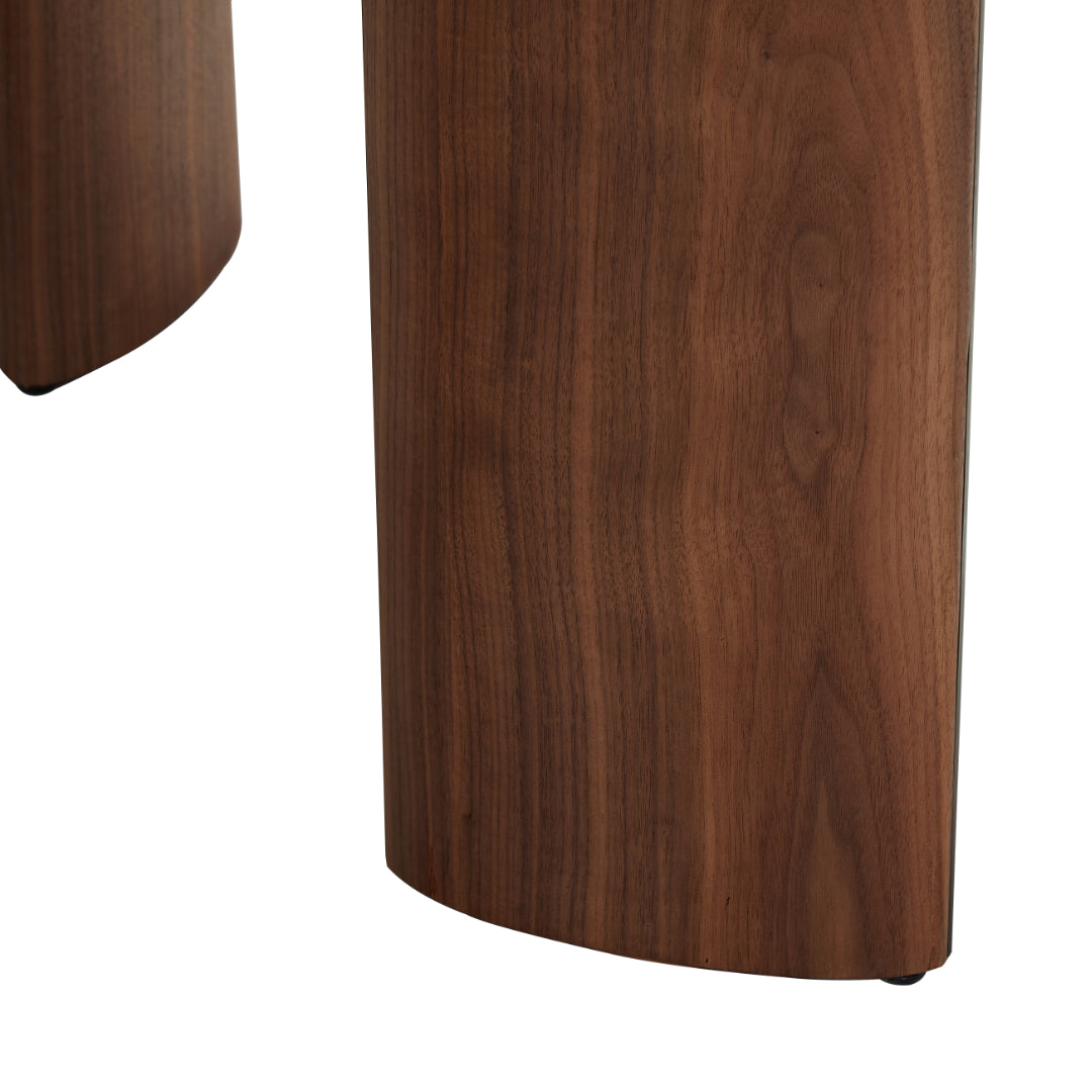 Dune Marble-Top Pebble Dining Table