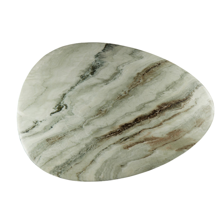 Dune Marble-Top Pebble Dining Table
