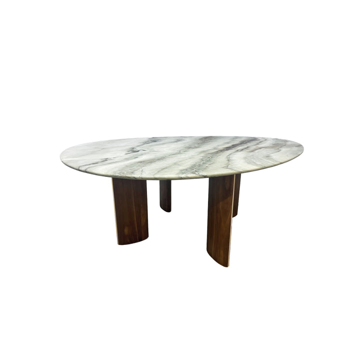 Dune Marble-Top Pebble Dining Table