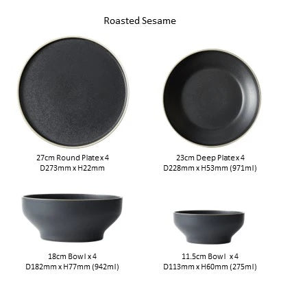 Luzerne 16Pc Mod Dinnerware Gift Set - Roasted Sesame