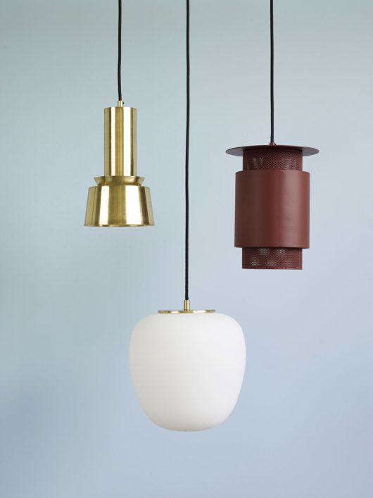 Muse Pendant Lamp White Dia25*H36Cm, Glass & Iron