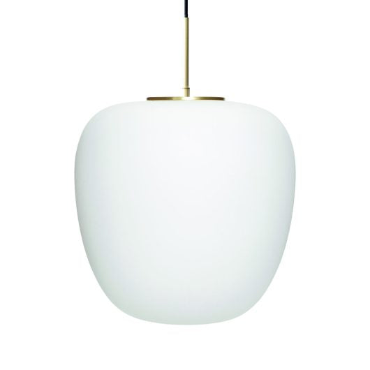 Muse Pendant Ellipse White Dia40*H36Cm, Glass&Iron