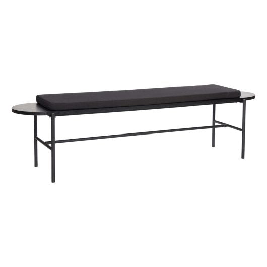 Norm Bench Wood/Metal, W/Cushion 180*45*49Cm