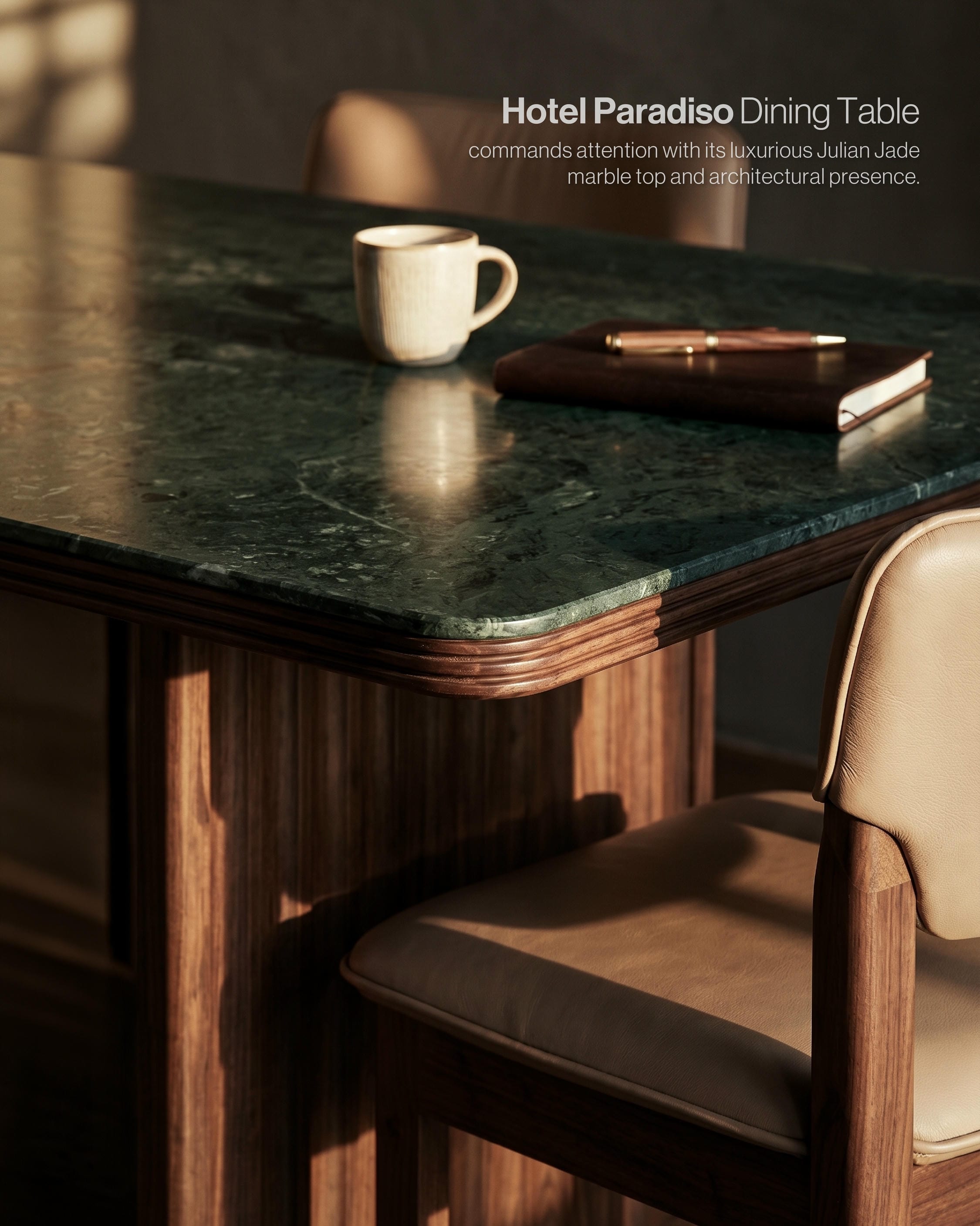 Hotel Paradiso 1.8m Marble-Top Dining Table – Commune Singapore