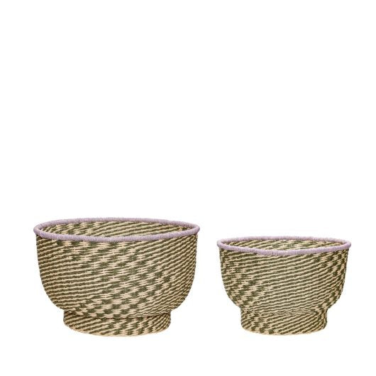 Peppy Baskets (Set Of 2) Dia34*21Cm & Dia38*26Cm