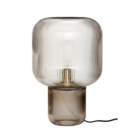 Pirum Table Lamp Brown Dia27*H42Cm, Glass