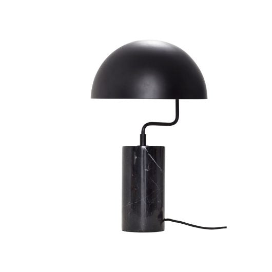 Poise Table Lamp Black Dia30*H48Cm, Iron & Marble