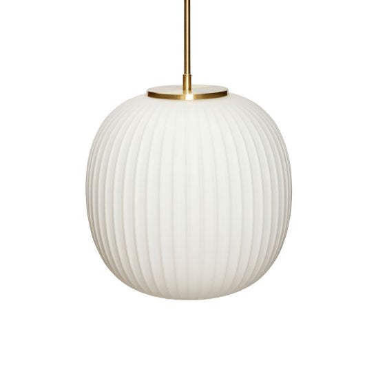 Serene Pendant Ceiling Lamp White Dia32*H30Cm,Glass & Iron