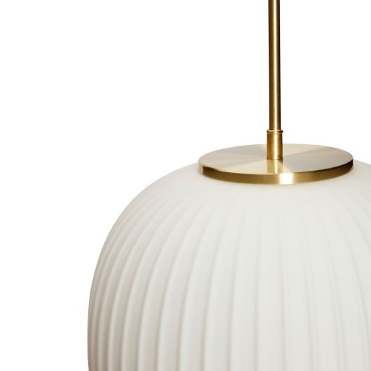 Serene Pendant Ceiling Lamp White Dia32*H30Cm,Glass & Iron