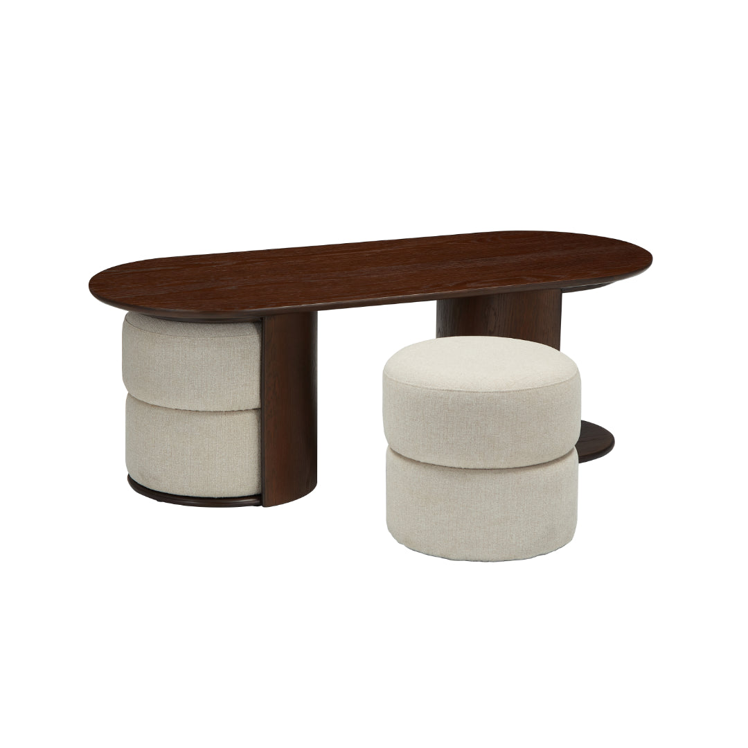 Soho Coffee Table & Stool Set