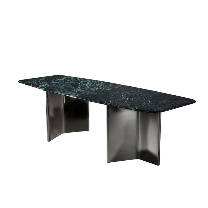 Stealth Marble-Top Dining Table Boat